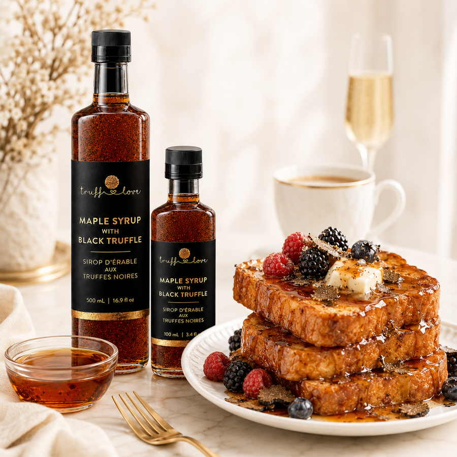 Black Truffle Maple Brioche French Toast