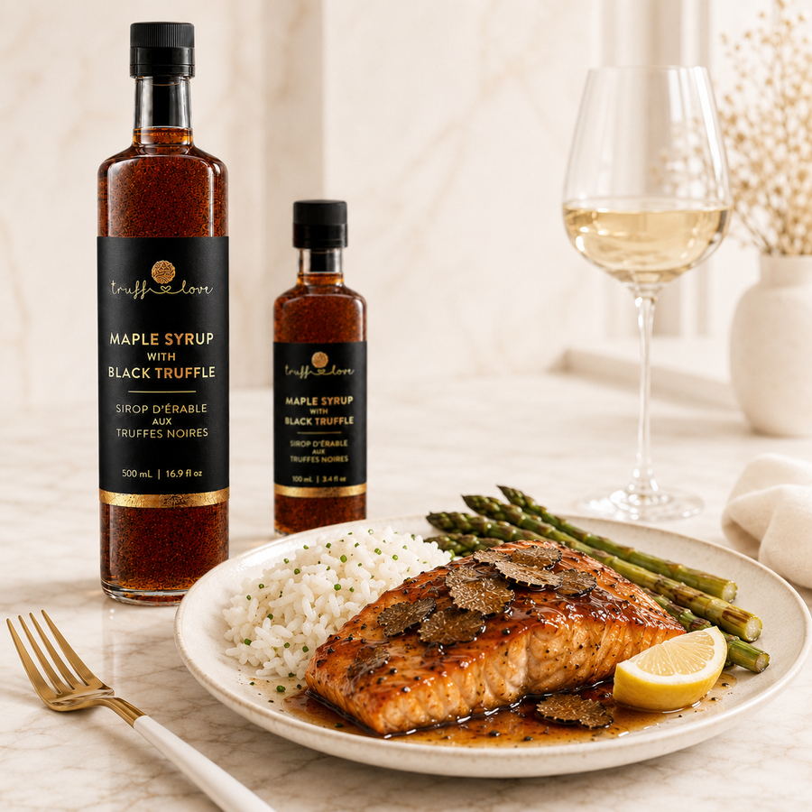 Black Truffle Maple Glazed Salmon