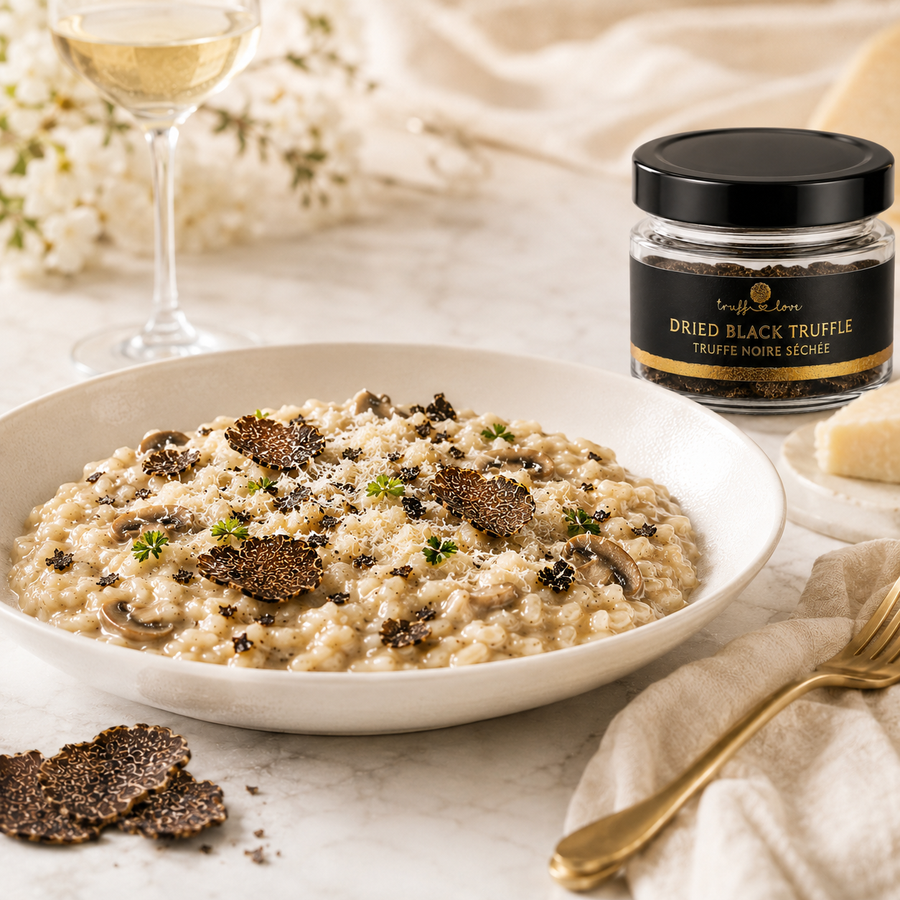 Dried Black Truffle Mushroom Risotto