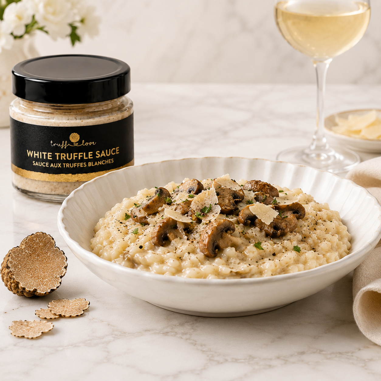 White Truffle Mushroom Risotto